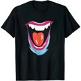 thumbnail image 1 of MAYZERO Black T shirt Letter M Funny Matching Carnival Halloween Costume T-Shirt 0537, 1 of 3