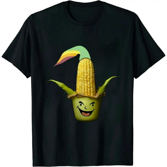 MAYZERO Black T shirt Uni Corn Unicorn Corn Lovers Corn Farmer T-Shirt 0790
