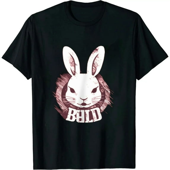MAYZERO Black T shirtBad Bunny Shirt Women Cute Rabbit Graphic Tee New Album Shirt Hip Hop Short Sleeve Tee Tops Casual Music Shirt 1352