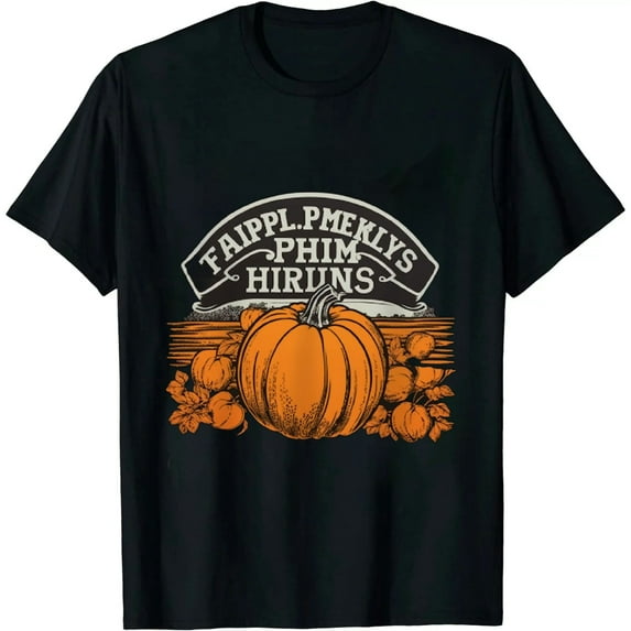 MAYZERO Black T shirtPumpkin Shirt Women Farm Fresh Shirt Pumpkins Graphic Tees Causal Letter Printed T-Shirt Halloween Fall Blouse 1419