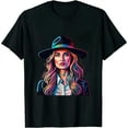 thumbnail image 1 of MAYZERO Black T shirtRaised on 90’s Country Shirts Womens Country Music T Shirts Country Concert Short Sleeve Top Vintage Letter Print Tee Tops 1830, 1 of 3