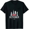 thumbnail image 1 of MAYZERO Black T shirtRed October Philly Philadelphia Baseball Fan Support T-Shirt 1369, 1 of 3
