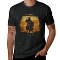 thumbnail image 1 of MAYZERO Black T shirtRetro Horseback Riding Rodeo Western Line Dance Horse Cowboy T-Shirt 0847, 1 of 3