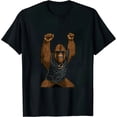 thumbnail image 1 of MAYZERO Black T shirtRock On Bigfoot Sasquatch Loves Rock And Roll Sunglasses On T-Shirt 1675, 1 of 3