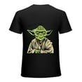thumbnail image 1 of MAYZERO Black T shirtStar Wars Yoda Train You Must Green Graphic T-Shirt T-Shirt 1179, 1 of 3