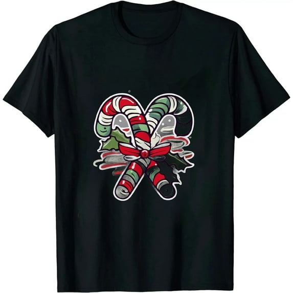 MAYZERO Candy Cane Crew Funny Christmas Candy Lover X-mas Pajamas T-Shirt