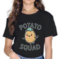 thumbnail image 1 of MAYZERO Cute Potato Man Printed Graphic Casual Crew Neck T-Shirt, 1 of 3