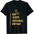thumbnail image 1 of MAYZERO Eat Sleep Dodgeball Repeat Gift T-Shirt, 1 of 3