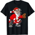 thumbnail image 1 of MAYZERO Fashion T shirt Christmas Santa Claus Baseball Catcher Xmas T-Shirt, 1 of 3