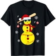thumbnail image 1 of MAYZERO Fashion T shirt Christmas Softball Bat Snowman Santa Snowflake Girls Youth T-Shirt, 1 of 3