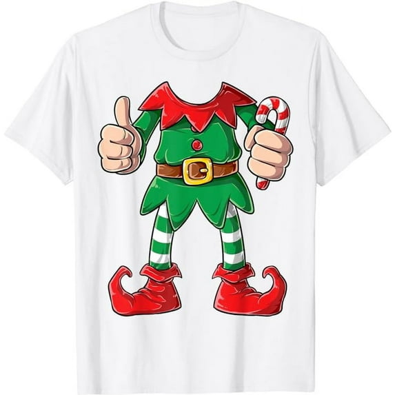 MAYZERO Fashion T shirt Elf Costume Christmas Elves Boys Girls Funny Xmas Holiday T-Shirt