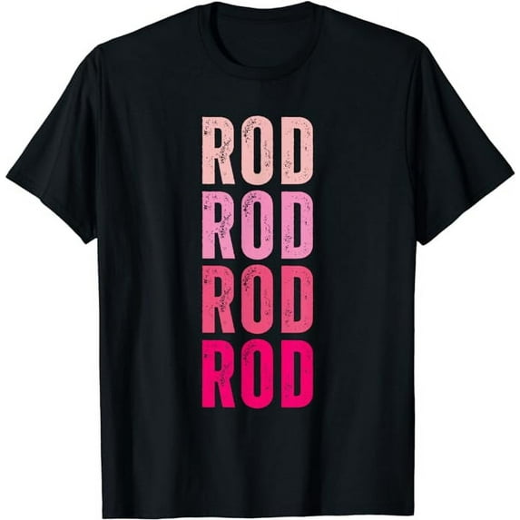 MAYZERO Fashion T shirt Personalized Name Rod I Love Rod T-Shirt