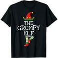 thumbnail image 1 of MAYZERO Fashion T shirt The Grumpy Elf Matching Family Christmas Pajamas Funny X-Mas T-Shirt, 1 of 3