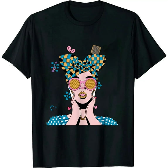 MAYZERO Funny Checkered Mama Black White Gift Women T-Shirt