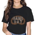 thumbnail image 1 of MAYZERO GAME DAY Game Day Casual Wreath Round Neck Tee Summer Top, 1 of 3