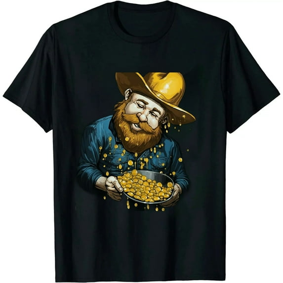 MAYZERO GOLDMINER T-SHIRT Mining Miner Gold Nugget Pan Gift 0742
