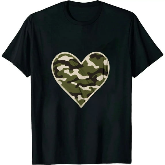 MAYZERO Heart Camoflauge Clothing Women Men Camo Military Tactical T-Shirt