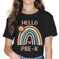 thumbnail image 1 of MAYZERO Hello PRE-K Sun Rainbow Pattern Short Sleeved Top, 1 of 3