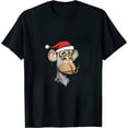thumbnail image 1 of MAYZERO Just A Girl Who Love Christmas Hot Cocoa Hat Santa Pajama T-Shirt, 1 of 3