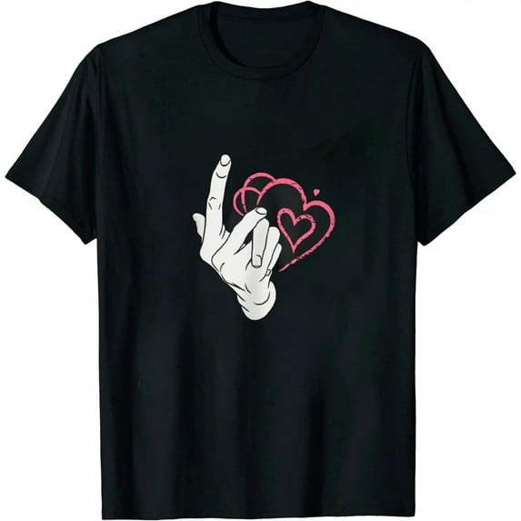 MAYZERO K-Pop Hand Symbol Heart K-Drama Korean Pop Music Fan Gift T-Shirt