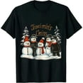 thumbnail image 1 of MAYZERO Snowman Christmas Chillin With My Snowmies Ugly Gift T-Shirt, 1 of 3