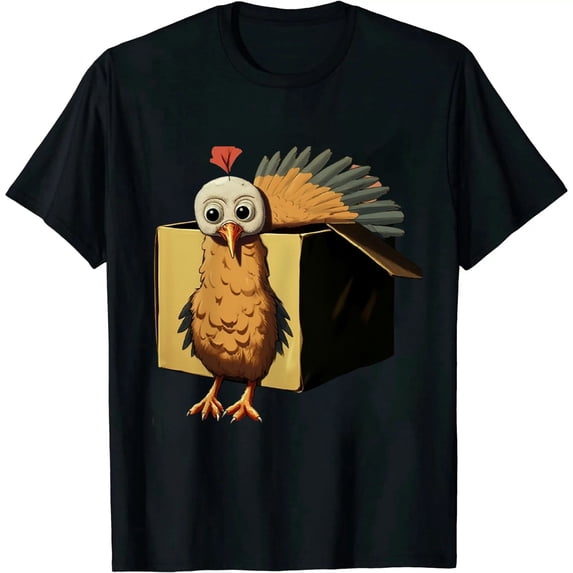 MAYZERO Thanksgiving Turkey Cat Meow Funny Men Women Thanksgiving T-Shirt