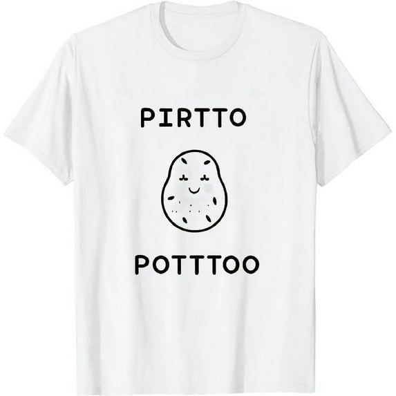 MAYZERO White T shirtSimple Potato Shirt. Great Gift for the Potato Lover! 0770