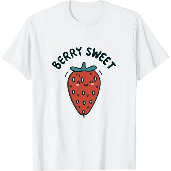 MAYZERO White T shirtStrawberry Shortcake Vintage Berry Sweet Poster T-Shirt 0125
