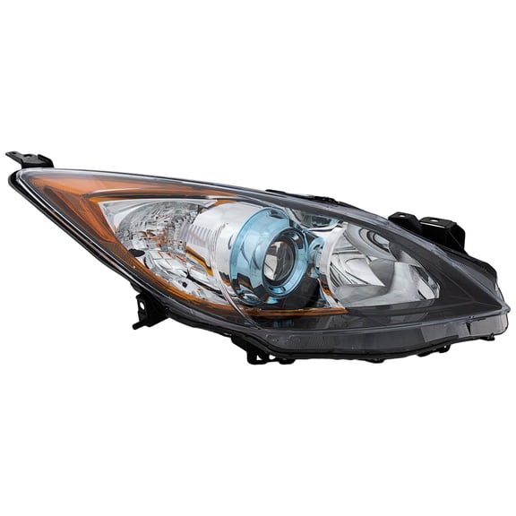MAZDA 3 12-13 HEAD LAMP RH, w/o Bulb Halogen, 6 Speed Trans, Hatchback/Sedan