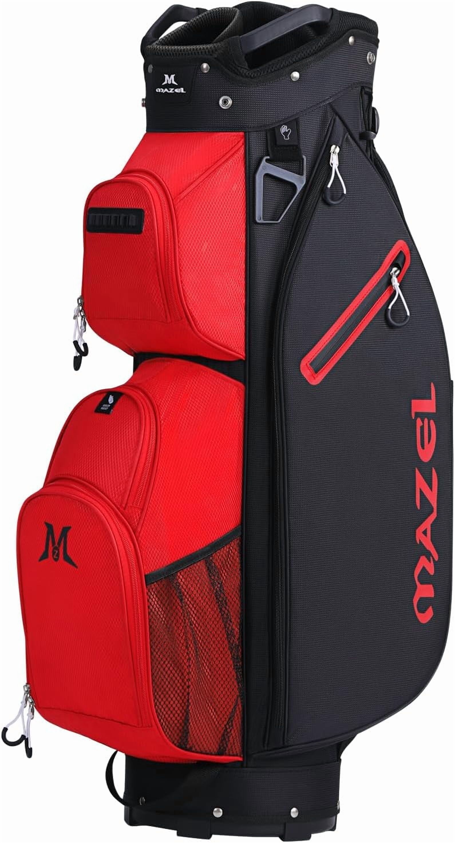 MAZEL Golf Cart Bag with 7-Way Full Length Dividers Top and 9 Pockets,Lightweight Golf Club Bag for Men & Women
