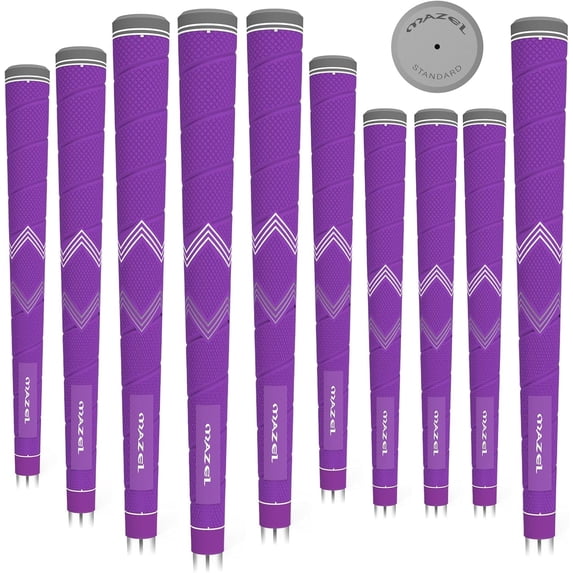 MAZEL Golf Club Grips for Men - 10 Pack - Non-Slip Micro-texture High Performance Golf Grips Midsize/ Standard,5 Colors Option