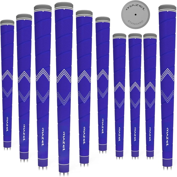 MAZEL Golf Club Grips for Men - 10 Pack - Non-Slip Micro-texture High Performance Golf Grips Midsize/ Standard,5 Colors Option