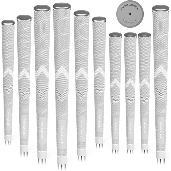 MAZEL Golf Club Grips for Men - 10 Pack - Non-Slip Micro-texture High Performance Golf Grips Midsize/ Standard,5 Colors Option