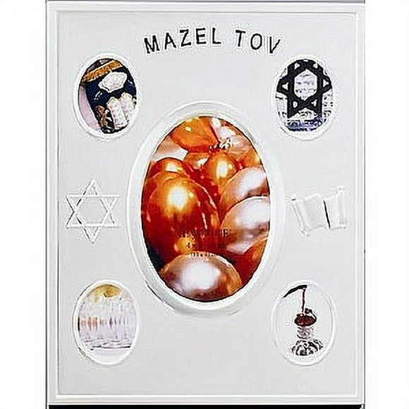 MAZEL TOV frame turns Wedding or Bar Bat Mitvah photos into a prized collage - 4x6