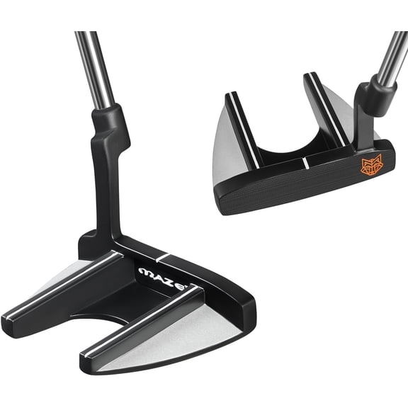 MAZEL MP-002 Mallet Putter, Right Handed, High MOI Design for Stability, Includes Golf Head Cover
