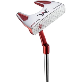 MAZEL GS3 Mallet Putter, Red Grip, Ambidextrous Design, Enhanced Stability, Includes Golf Head Cover