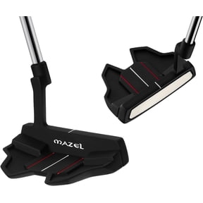 MAZEL Bat Putter, Right Handed, Enhanced Stability for Improved Putting Accuracy, Includes Golf Head Cover