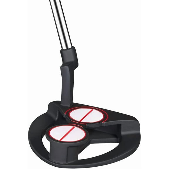 MAZEL Tour GS Men's Golf Putter,Right Handed,Golf Head Cover Included,2 Ball- Black Head with Blue Grip