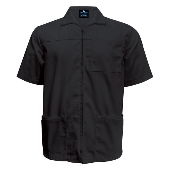 MAZEL UNIFORMS MENS ZIP UP WORK SHIRT