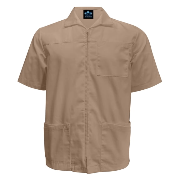 MAZEL UNIFORMS MENS ZIP UP WORK SHIRT