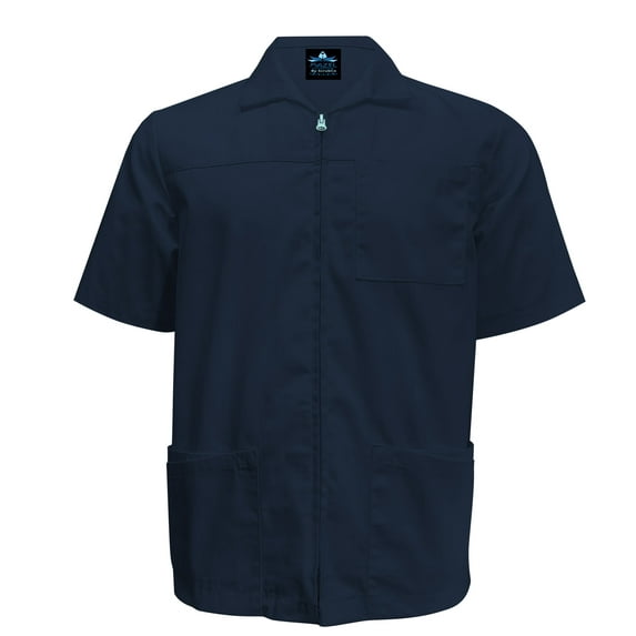 MAZEL UNIFORMS MENS ZIP UP WORK SHIRT