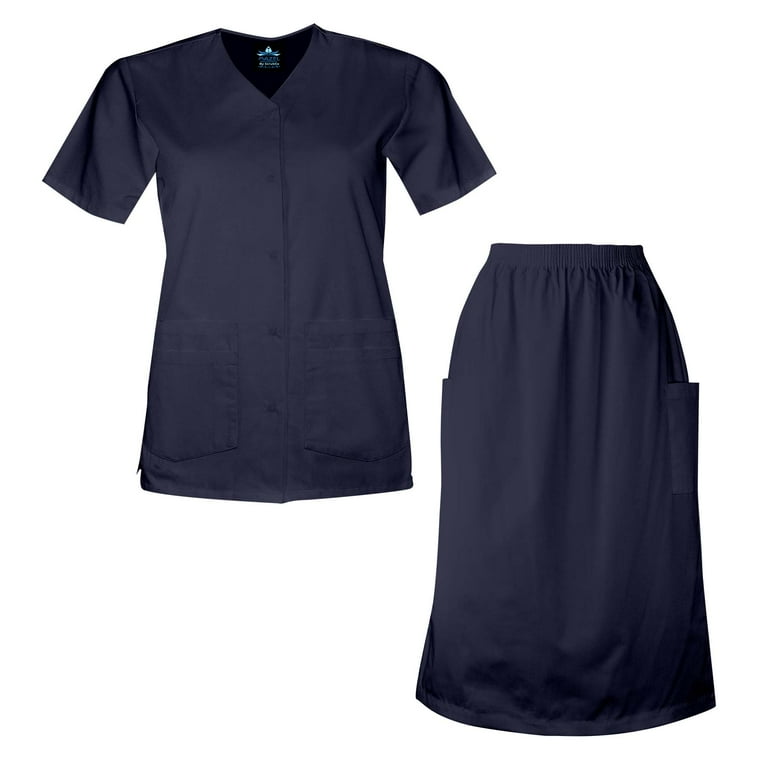 Navy blue nursing skirt 2025