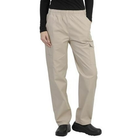 MAZEL UNIFORMS UNISEX ELASTIC WAIST SCRUB PANTS WITH CARGO POCKETS- REGULAR + PETITE + TALL