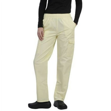 MAZEL UNIFORMS UNISEX ELASTIC WAIST SCRUB PANTS WITH CARGO POCKETS- REGULAR + PETITE + TALL