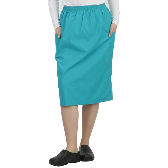 MAZEL UNIFORMS WOMENS A-LINE SCRUB SKIRT WITH CARGO POCKETS
