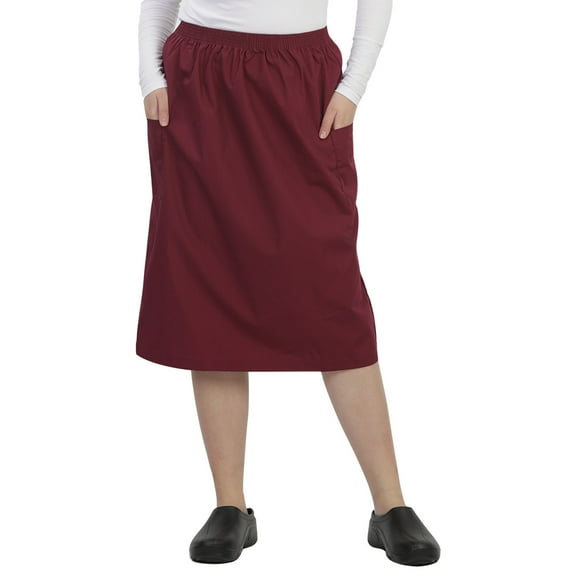 MAZEL UNIFORMS WOMENS A-LINE SCRUB SKIRT WITH CARGO POCKETS