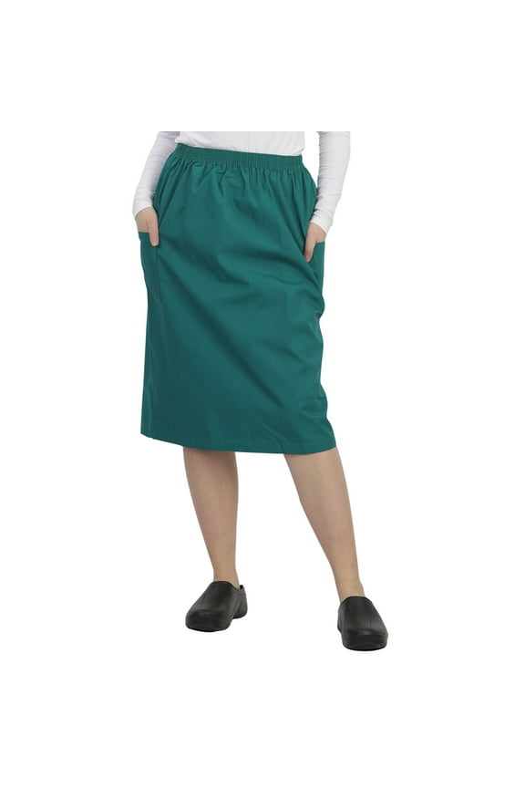 WOMENS A-LINE SCRUB SKIRT WITH CARGO POCKETS
