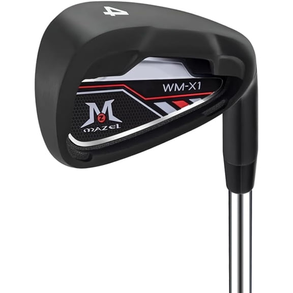 MAZEL WM-X1 Individual Men Golf Club Irons 4, 23 degree loft, Pitching Wedge,Approach Wedge,Sand Wedge with Graphite/Steel Shafts for Left Handed