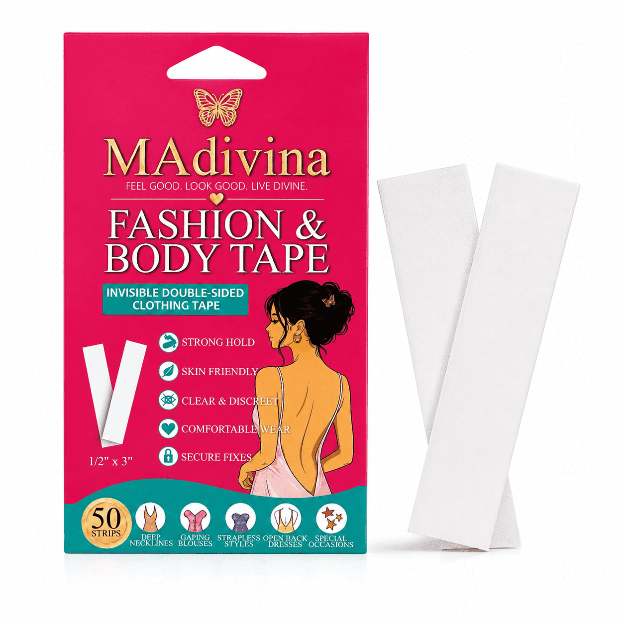 double sided dress tape for Clothing and Apparel Waist Size:44