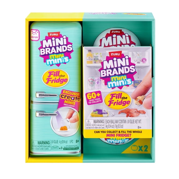 Mini Brands Fill the Fridge S1 Playset with 2 Capsules by ZURU